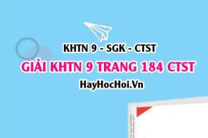 Giải KHTN 9 trang 184 Chân trời sáng tạo SGK
